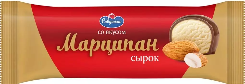 Сырок Савушкин Марципан творожный глазированный 23% 40г