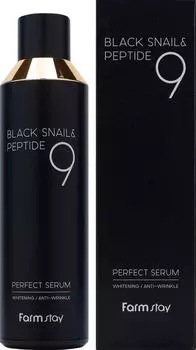 Сыворотка FarmStay с муцином черной улитки и пептидами 120мл