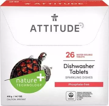 Таблетки для посудомоечных машин Attitude 26шт