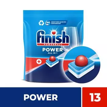 Таблетки для посудомоечных машин Finish Power 13шт