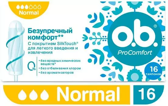 Тампоны O.B. ProComfort Normal 16шт