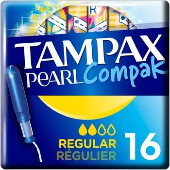 Тампоны Tampax Compak Pearl Regular с аппликатором 16шт