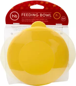 Тарелка детская Happy Baby на присоске с крышкой