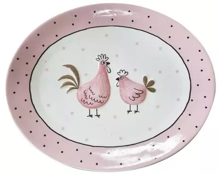 Тарелка Девилон Нева с пасхальной темой 30.5*25*2.7см