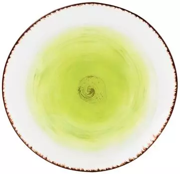 Тарелка Elan Gallery Кантри для закуски Зеленая 21*21*2см