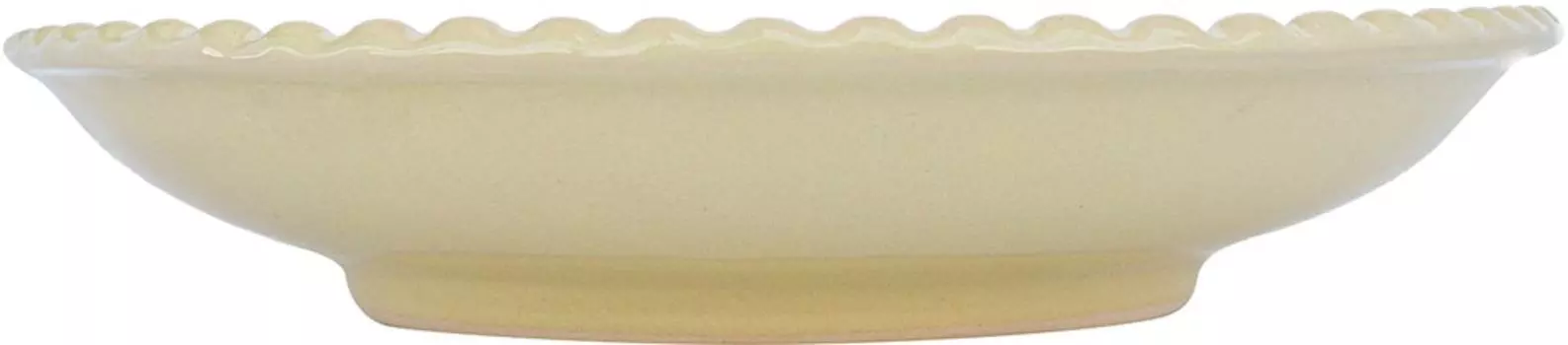 Тарелка обеденная Ceramisia Perla Желтая пастель 25.3см