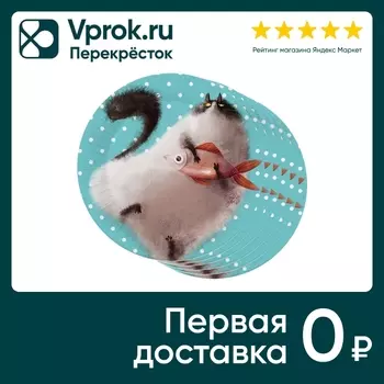 Тарелки бумажные ND Play Кот и рыбка 23см*6шт