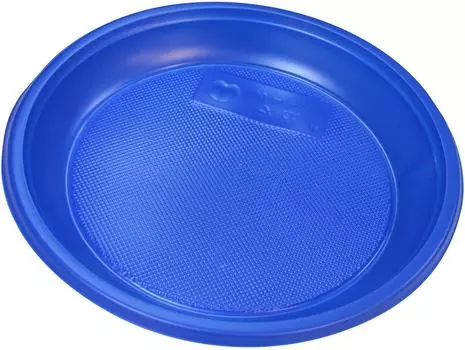 Тарелки одноразовые Мистерия Синие 12шт 17см