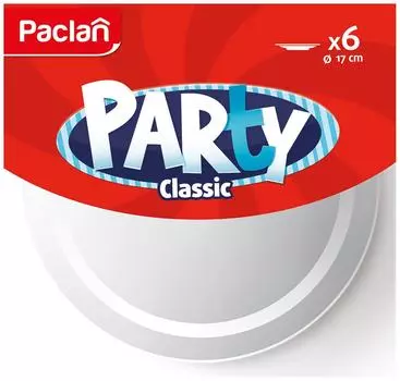 Тарелки одноразовые Paclan 6шт*170мм