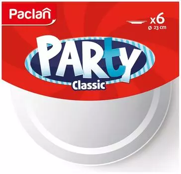 Тарелки одноразовые Paclan 6шт*230мм