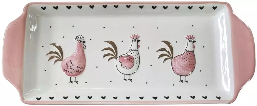 Тарелочка Девилон Нева с пасхальной темой 34.8*14.3*3см