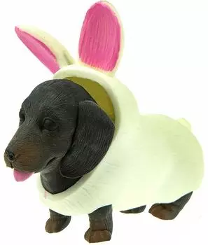 Такса-зайчик 1Toy тянущаяся собачка в костюмчике 10см