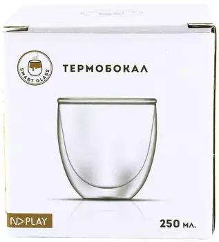Термобокал ND Play с двойными стенками в подарочной упаковке 250мл