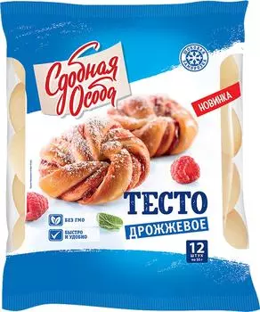 Тесто Сдобная Особа дрожжевое 600г. Доставим до двери!