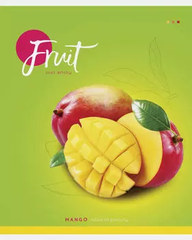 Тетрадь ArtSpace Colorful fruits клетка А5 48л