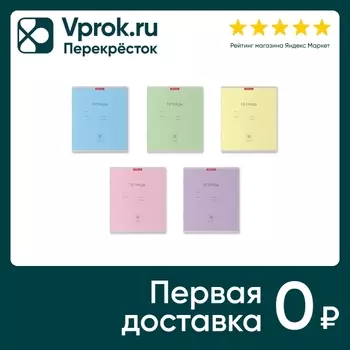 Тетрадь ErichKrause Классика ученическая в клетку 12 листов в ассортименте