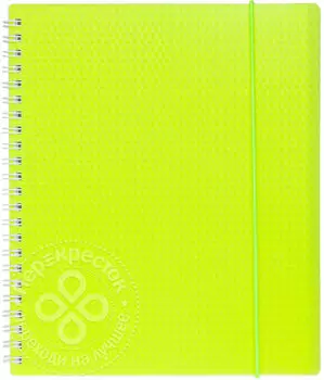 Тетрадь Hatber Diamond neon А5 клетка гребень 80л желтая