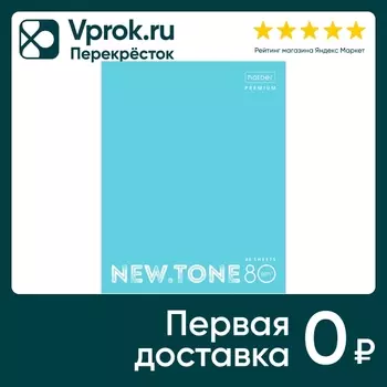 Тетрадь Hatber Premium NEWtone Pastel Незабудка в клетку 48л А5