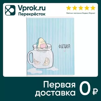 Тетрадь общая Be Smart Avocado Физика 165*203мм клетка 48л