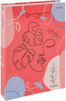 Тетрадь Prof-Press Контурный портрет клетка на кольцах 80л