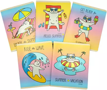 Тетрадь Unnikaland Клетка A5 48л в ассортименте