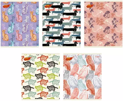 Тетрадь Unnikaland Клетка A5 48л в ассортименте