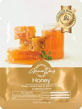 Тканевая маска для лица Grace Day с экстрактом меда 27мл