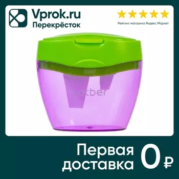 Точилка Hatber Trio с контейнером с 3-мя отверстиями 12шт