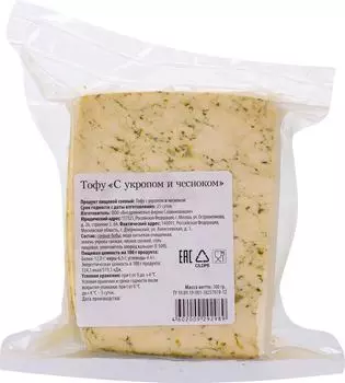 Тофу Житное Подворье с укропом и чесноком 300г