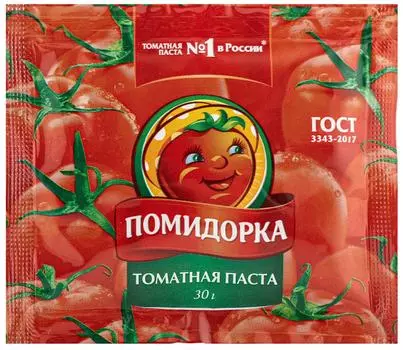 Томатная паста Помидорка 30г - Vprok.ru Перекрёсток