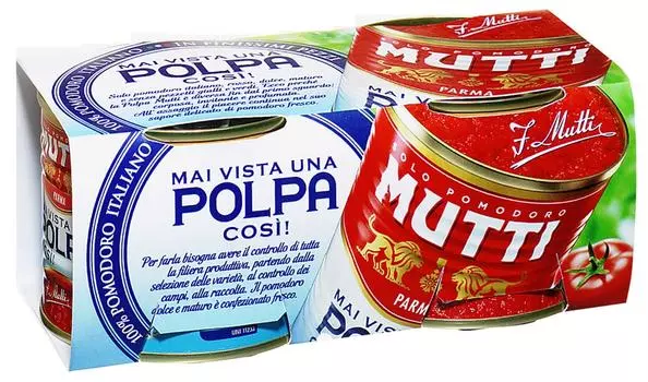 Томаты Mutti в томатном соке резаные кубиками 420г