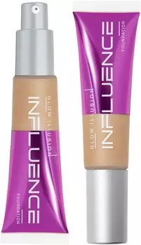 Тональная основа Influence Beauty Glow Illusion сияющая Тон 02