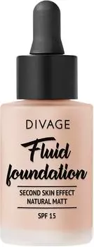 Тональный крем-флюид для лица Divage Fluid Foundation Тон 01