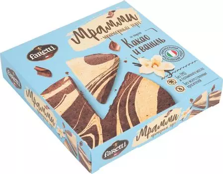 Торт бисквитный Мрамми Какао и ваниль 260г