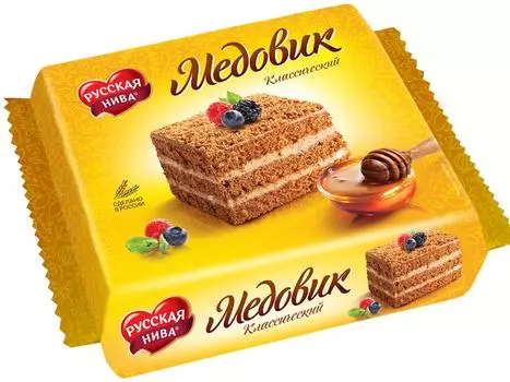 Торт Русская нива Медовик классический 420г