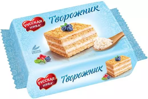 Торт Русская Нива Творожник 300г - Vprok.ru Перекрёсток