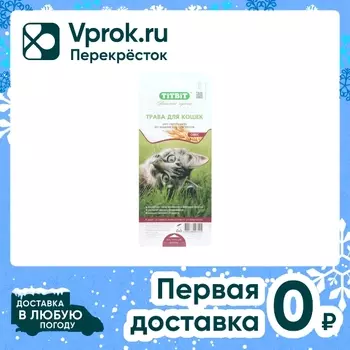 Трава для кошек TiTBiT Овес 40г - Vprok.ru Перекрёсток
