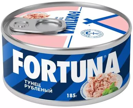 Тунец Fortuna рубленый 185г - Vprok.ru Перекрёсток