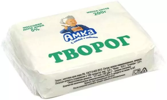 Творог Амка 5% 200г