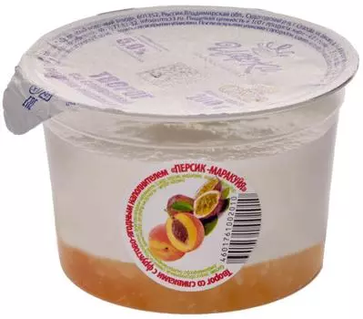 Творог ЦарКа Со сливками персик маракуйя 5% 200г
