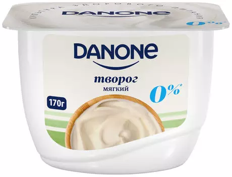 Творог Danone мягкий обезжиренный 0% 170г
