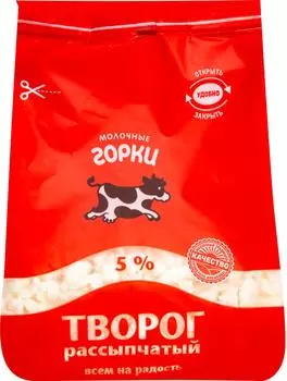 Творог Молочные горки 5% 350г