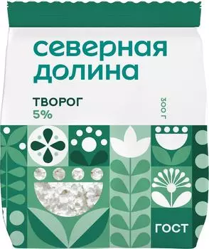 Творог Северная Долина 5% 300г - Vprok.ru Перекрёсток