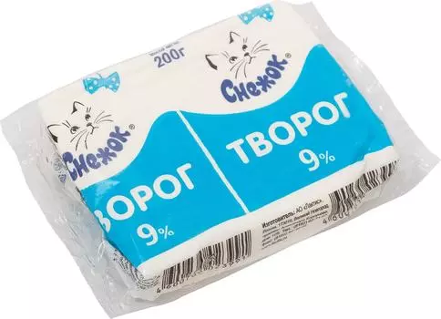Творог Снежок 9% 200г