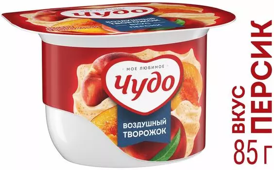 Творожок Чудо Персик 5.8% 85г - Vprok.ru Перекрёсток