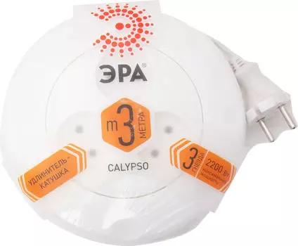 Удлинитель-рулетка Эра Calypso 3м