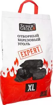 Уголь березовый SuperGrill отборный 3кг