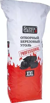 Уголь SuperGrill XXL Отборный березовый 8кгс доставкой!