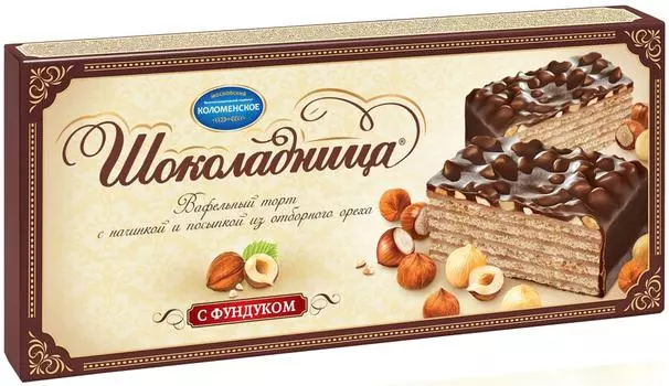 Вафельный торт Шоколадница с фундуком 230гс доставкой!