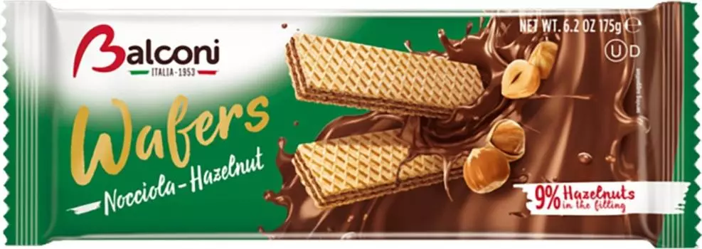 Вафли Balconi с ореховой начинкой 175г
